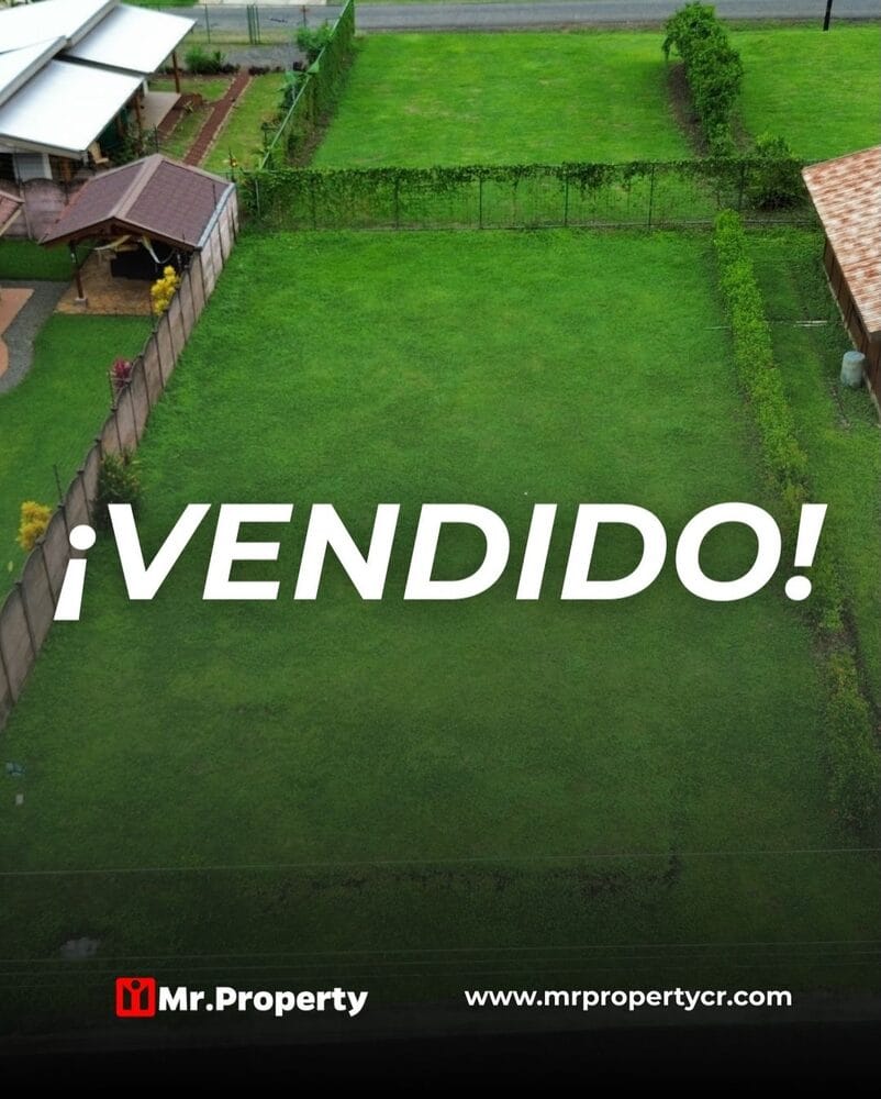 Arte publicado por Mr. Property: lote vendido en La Fortuna de San Carlos